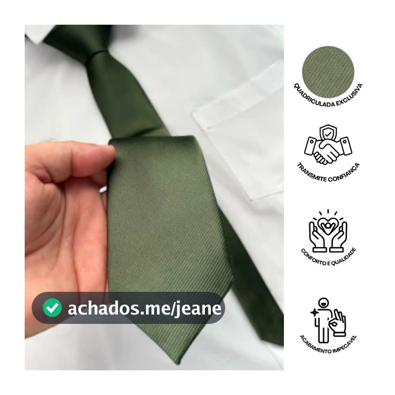 Gravata Masculina Slim Verde Musgo Social 6cm Jacquard Para Terno Camisa Evento