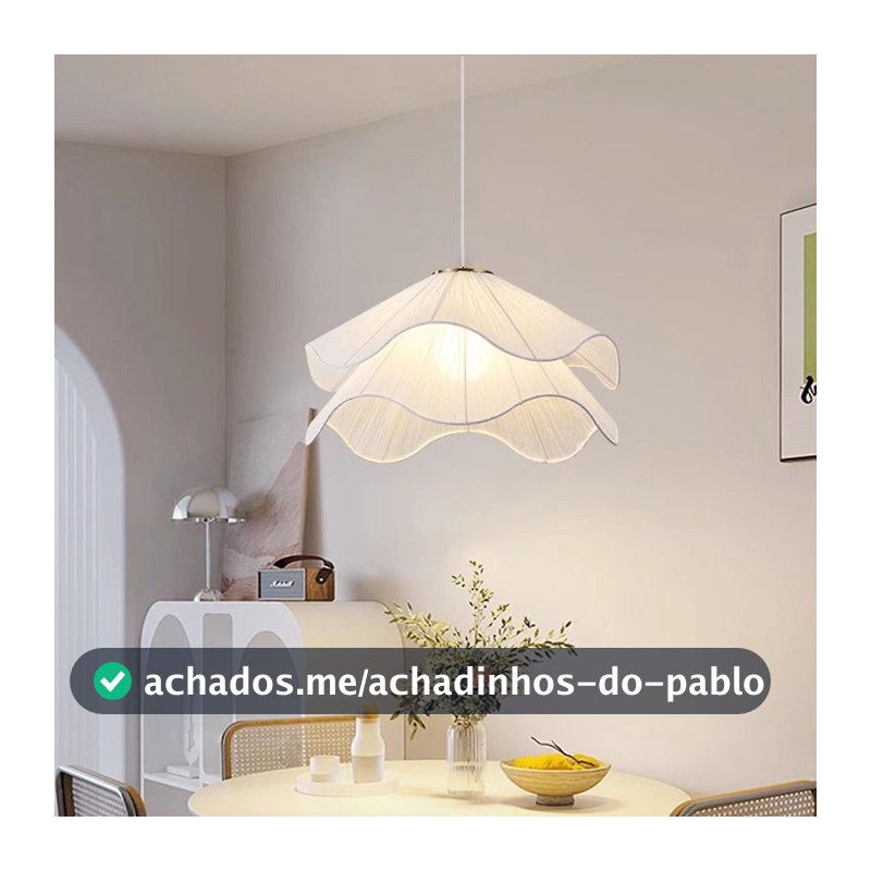 Lustre Led De Tecido Pós-Moderno VIMI, Luz De Teto Pendente De Pétala Minimalista Criativa, Quarto, Sala De Estar E M