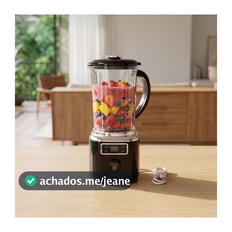 Liquidificador/mixer portátil recarregável via USB com 6 lâminas 1000ml