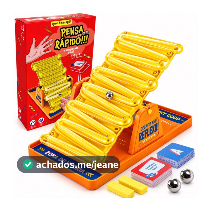 Jogo de Tabuleiro Gangorra Pensa Rápido Batalha das Palavras Família e Amigos