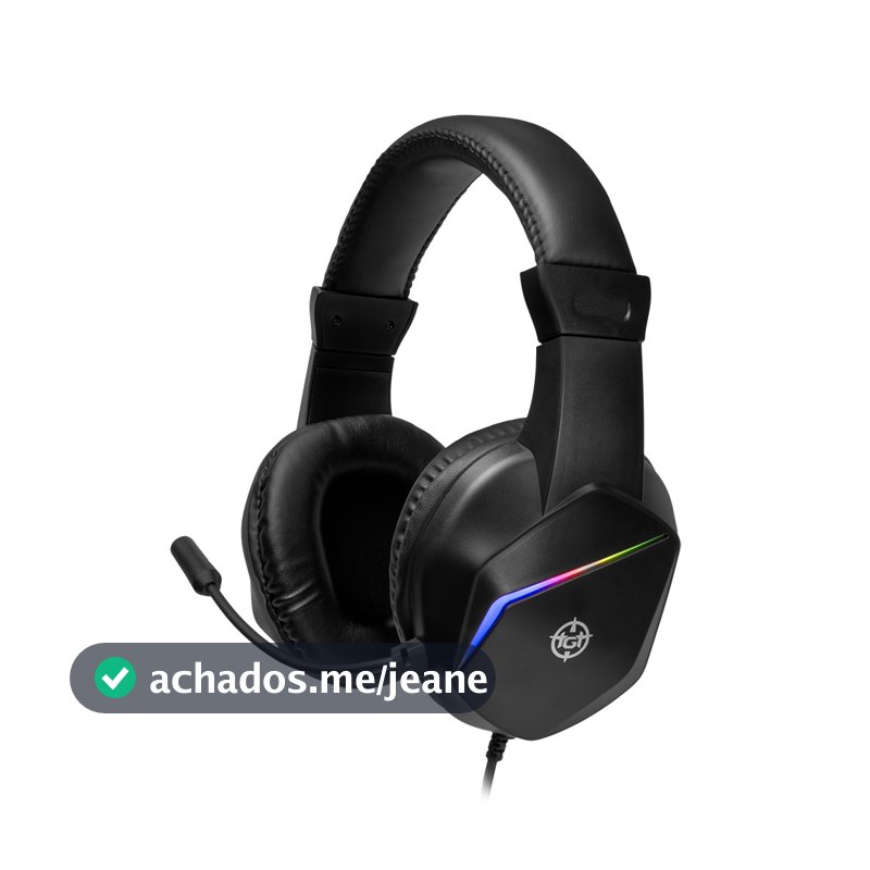 Headset Gamer TGT Diver V2, Rainbow, Drivers 40mm, Preto, TGT-DVR-RGB02