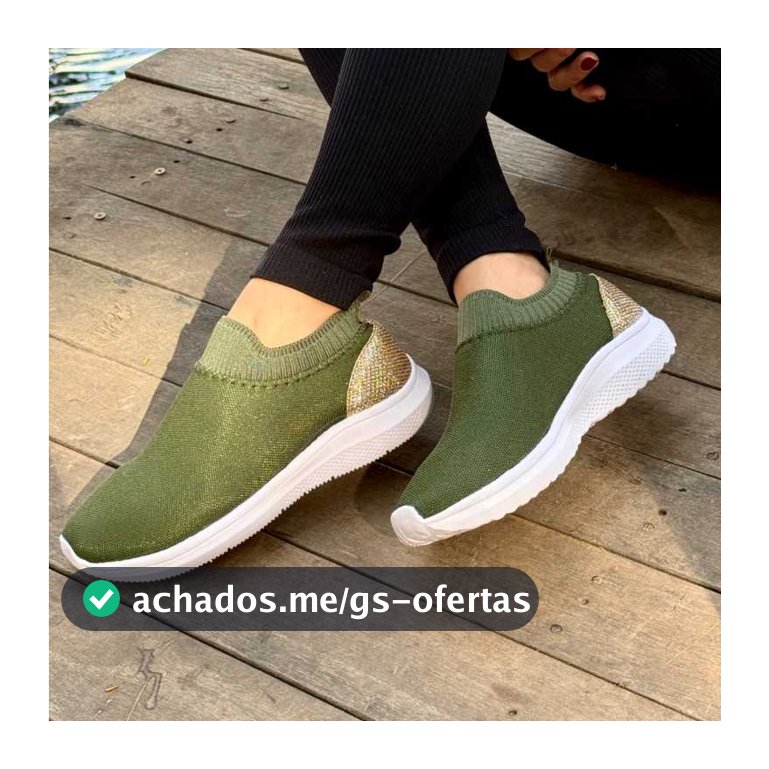 Tênis Feminino Meia Calce Fácil Sem Cadarço Sapatilha Leve Respirável Caminhada Academia Casual Trabalho