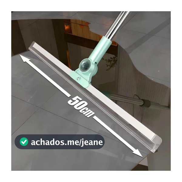 Rodo de Silicone Multiuso 120cm--140cm 2 em 1 Vassoura e Limpador de Vidros para Uso Seco e Molhado