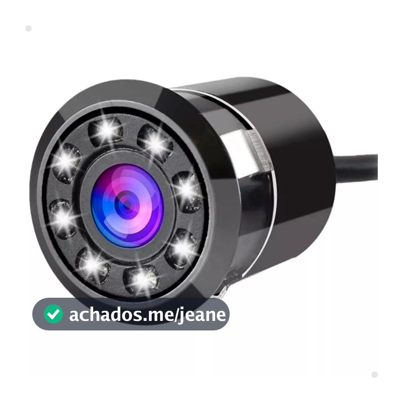 Camera De Re Automotiva 12v Visão Noturna A Prova De Agua