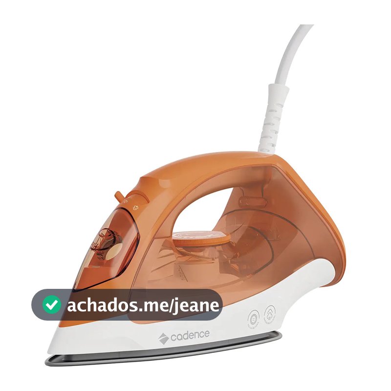 Ferro De Passar Vapor 2 Em 1 Laranja Iro210 Cadence 127V Ou 220V