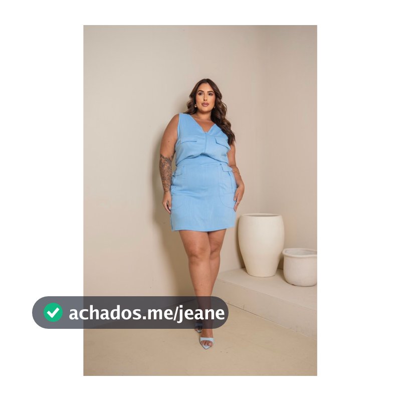 Conjunto cargo com bolsos e lapela plus size e slim size com elastano de qualidade moda feminina