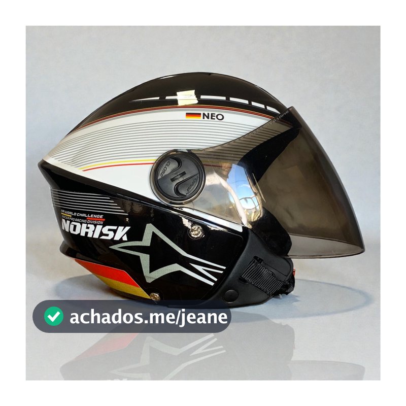 Capacete New Liberty 3 Preto - Personalizado Norisk Neo Grand Prix Diversos Modelos