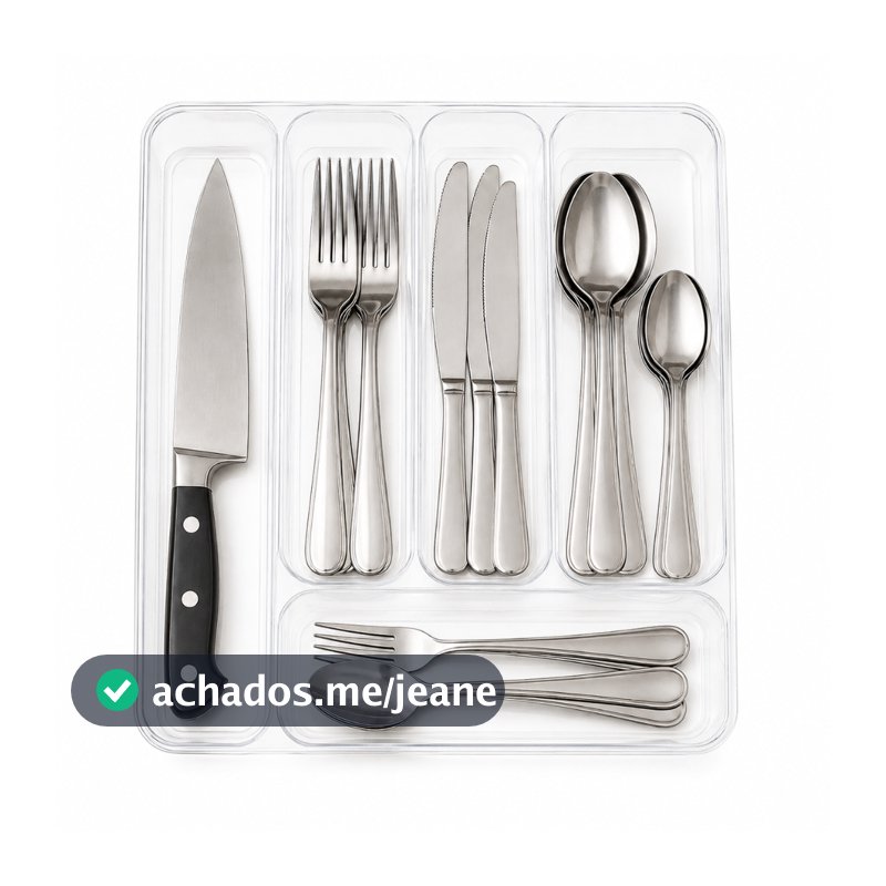 Porta Talher Gaveta Acrilico Organizador Resistente Cozinha