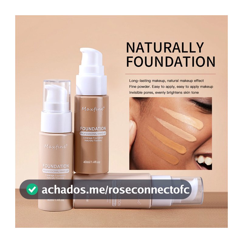 Base matte de longa duração, respirável, controla oleosidade, disfarça poros, à prova d'água e não desbota.