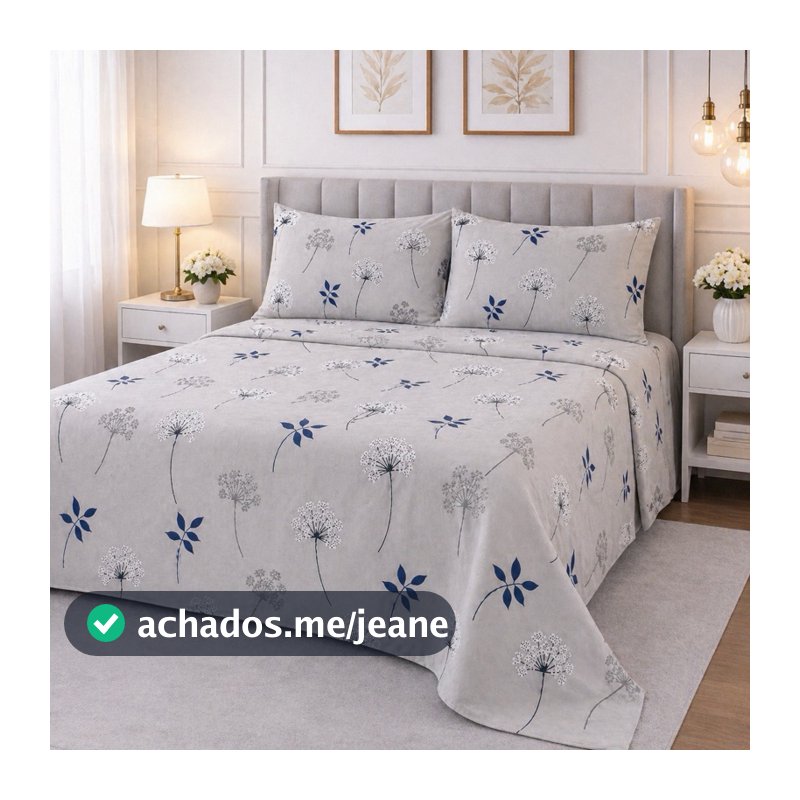 JOGO DE CAMA Queen 500 Fios Percal Toque Algodão + 2 Fronhas 50x70 | Cobre Leito Luxo Sem Elástico