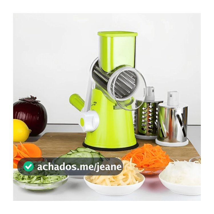 Ralador De Legumes Cortador Fatiador Legumes tabletop 3 Laminas Verduras Ralador Ralador Verdura Legumes Manivela
