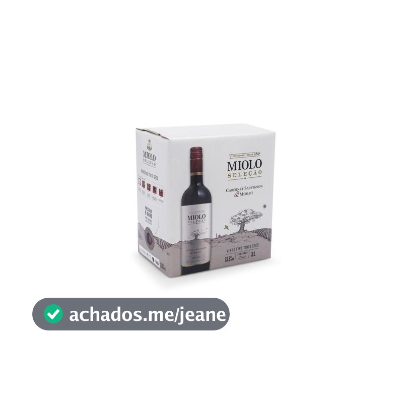 Vinho Miolo Seleção Cabernet Sauvignon e Merlot 3L