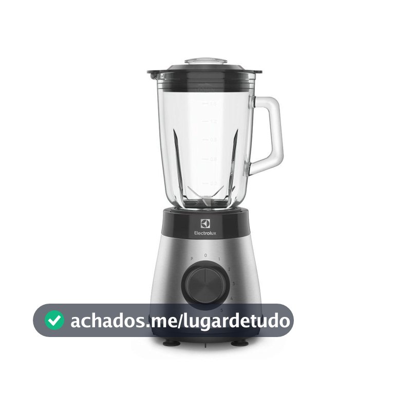 Liquidificador Electrolux 700w 1,5L Experience com Copo de Vidro e Tecnologia TruFlow™  Cor Inox Preto (EBS30)