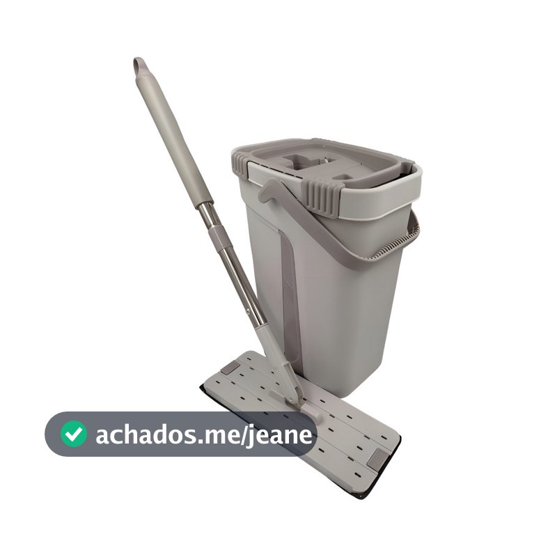Esfregão Mop Flat Electrolux Menalux Limpeza Fácil Eficiente Durável Cinza