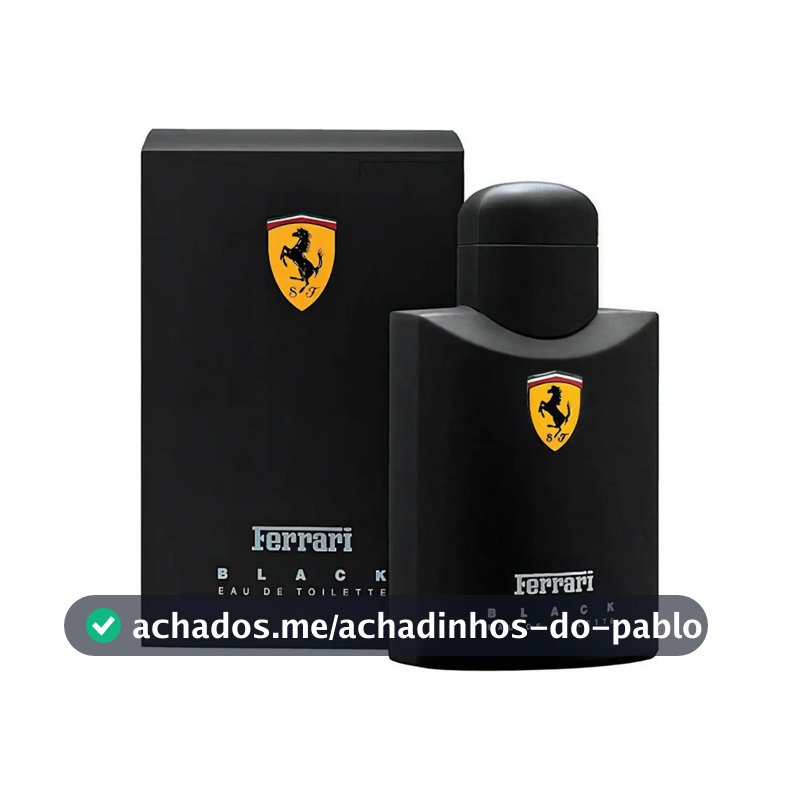 Ferrari Black Perfume Masculino EDT 125ml – Aroma Intenso e Elegante