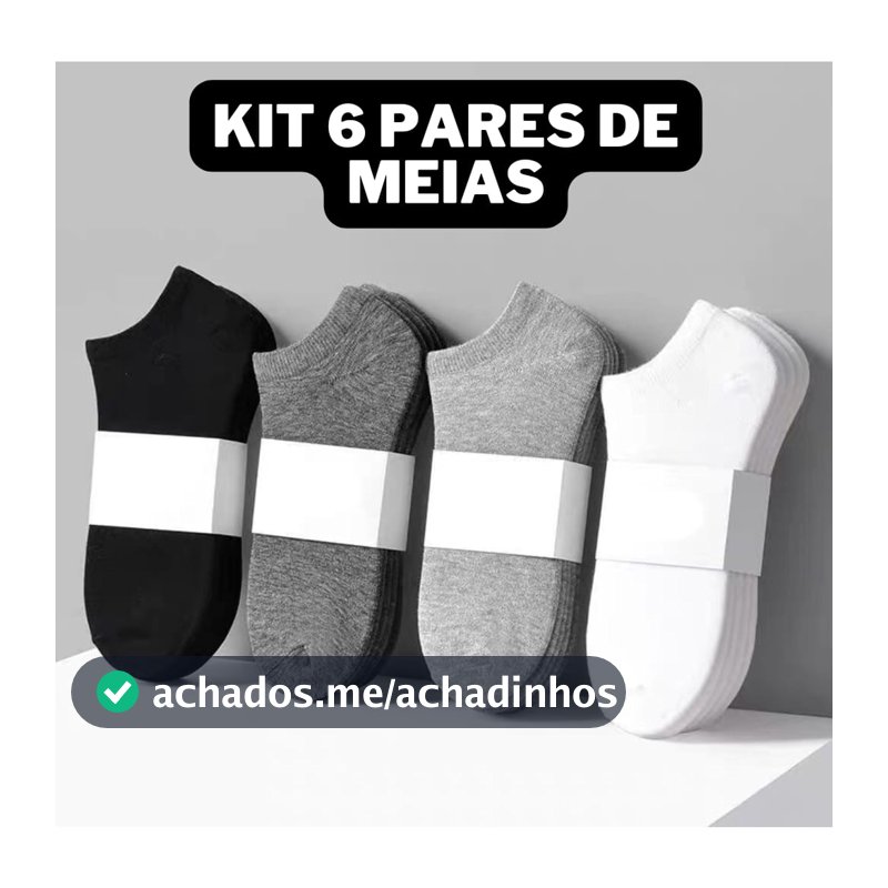 Kits ate 12 Pares Meia Soquete CANO CURTO