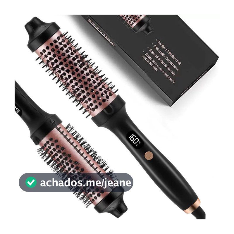 Escova Alisador Elétrica Quente Cabelo Com 2 Em1 Modelador 110V 220V