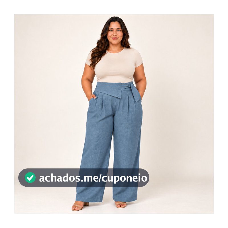Calça Duna Linho Feminina Cintura Alta Conforto Estilo e Elegância