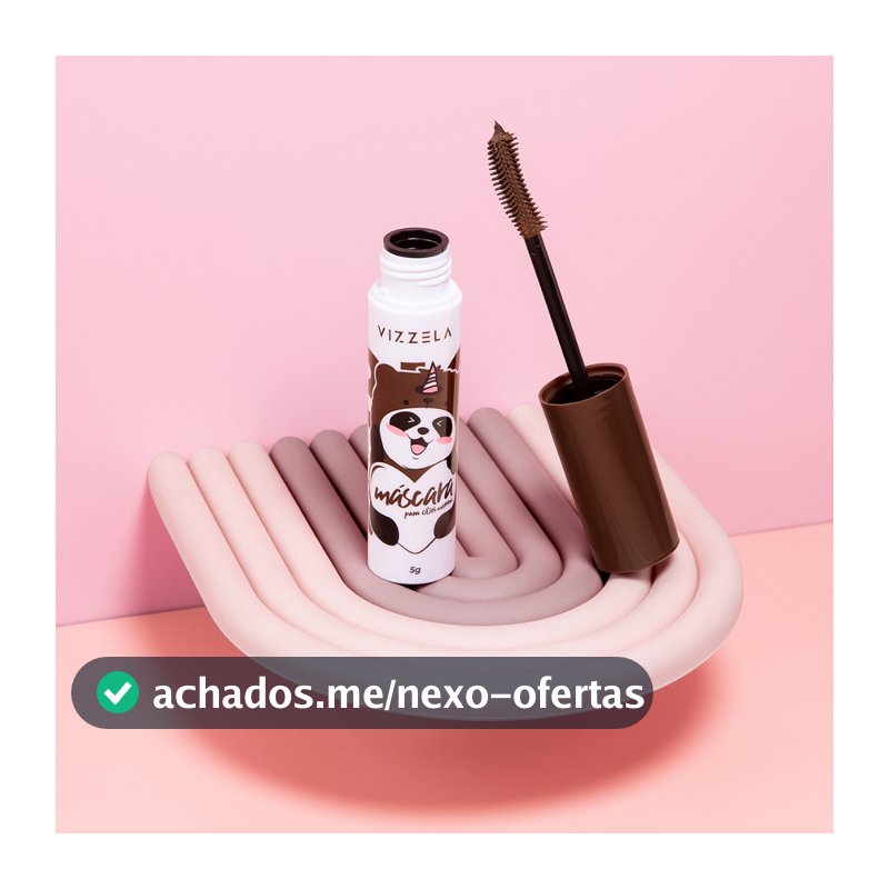 Máscara Cílios Big No Panda Brown Volume Curvatura Vegano Original Vizzela