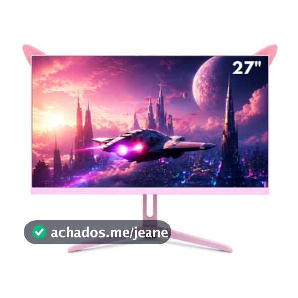 Monitor Gamer Rosa 27" 200Hz 1ms Full HD LED FreeSync G-Sync HDMI DisplayPort Alta Performance