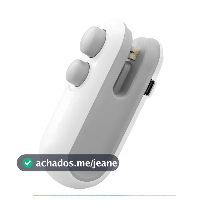 1/2 Mini Máquina Seladora De Plástico Portátil 2 em 1 Para Selagem De Embalagens
