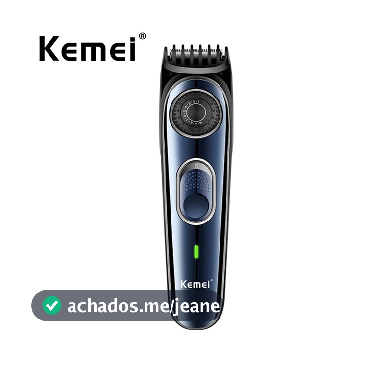 Aparador De Barba De Precisão Ajustável Kemei Bigode Sem Fio Cabelo Profissional Barbeadores Elétricos Para Homens