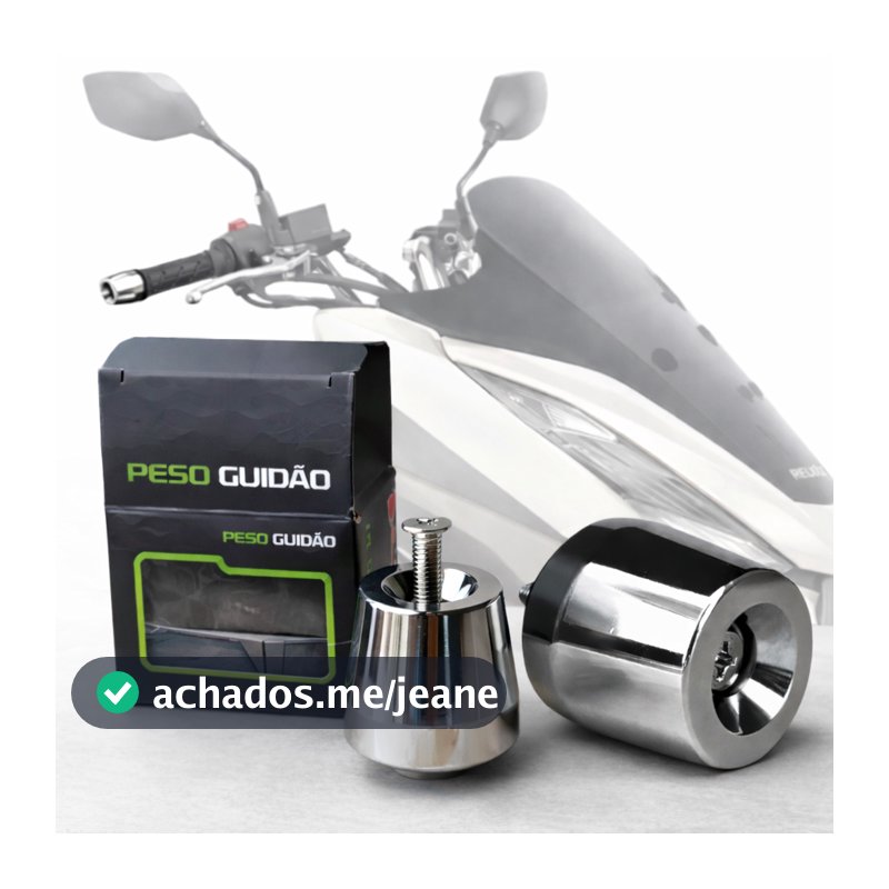 Peso De Guidao Pcx Universal Modelo Da Pcx 150 - Cromado