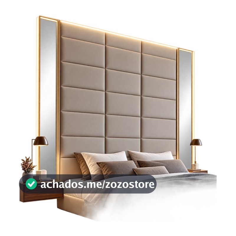 Kit com 30 Cabeceiras 60X20 Modulada Autocolante Para Cama Box Envio imediato