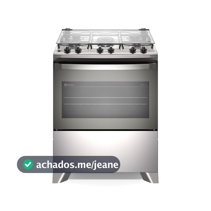 Fogão 5 bocas Electrolux Cinza Efficient Mesa Inox, PerfectCook e VaporBake® (FE5IG)