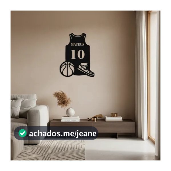 Camisa Basquete para decoração em MDF 3mm com nome e numero personalizado