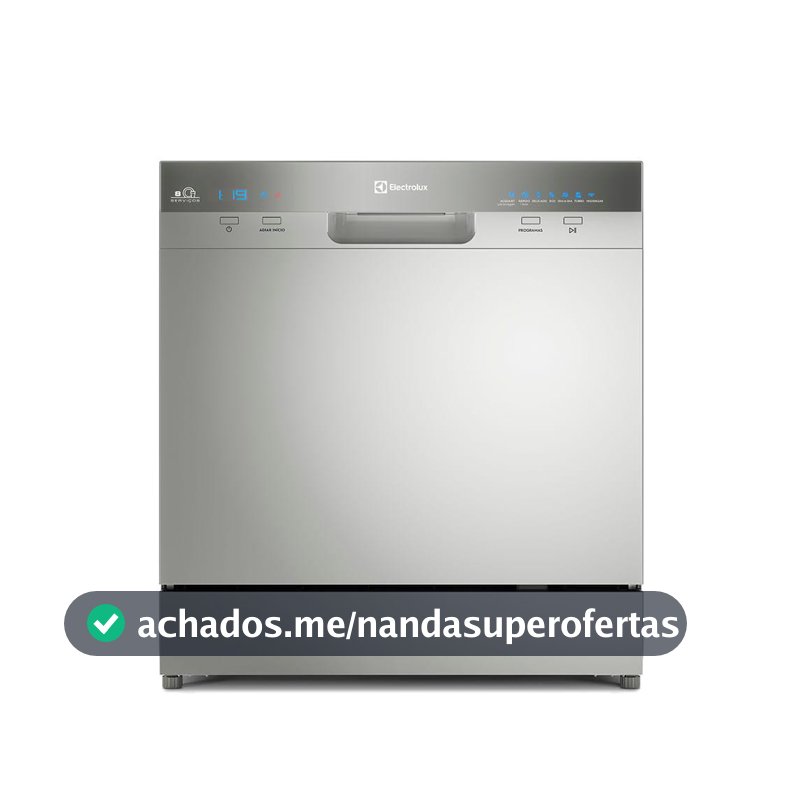 Lava-Louças Electrolux 8 Serviços Inox com Função Higienizar (LL08S)