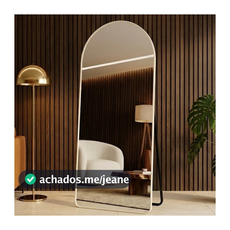 Espelho Lopazzi com Suporte de Chão Arco Arqueado Decorativo