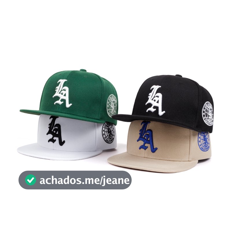 Boné Bordado Com Letra Para Homem Hip Hop snapback Mulher Chapéu Ajustável Viseira Exterior