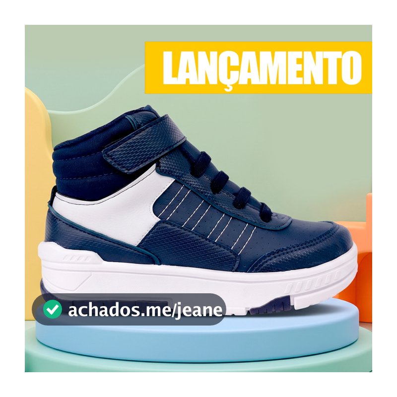 Tenis Infantil Menino Masculino Botinha Casual Club Happy