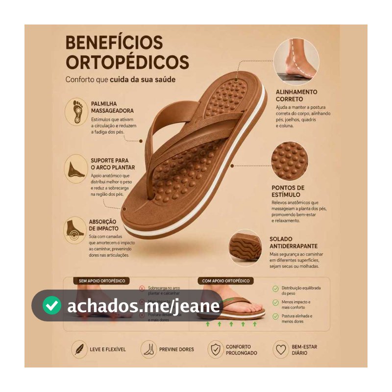 Chinelo Feminino ortopédico Anatômico Confortável Macio Leve Confortável Chinelo Para Esporão