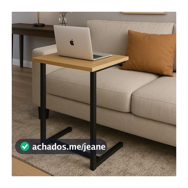 Mesa Para Home Office de Apoio de Sofá Notebook Estudos