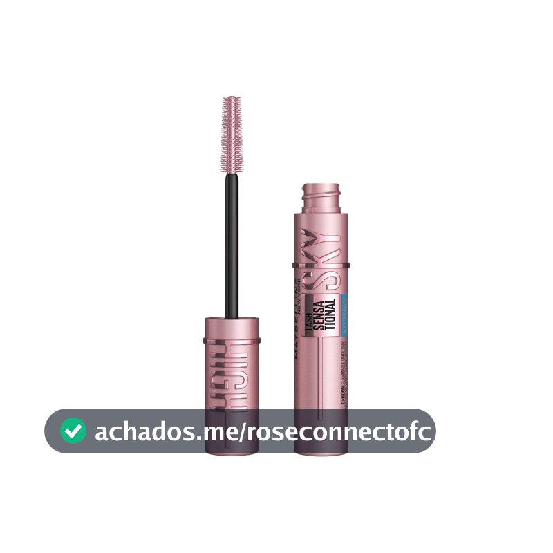 Máscara de Cílios, Escova Flexível e Alongamento sem Limites, Cor Preto, Lash Sensational Sky High Maybelline NY, 7,2ml