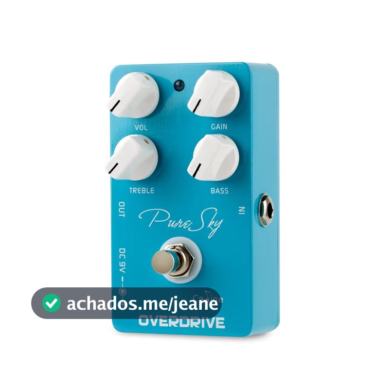 Caline Pure Sky OD Pedal de Guitarra Limpo Overdrive, Pedais de Efeito Acessórios CP-12, Efeito Guitarra