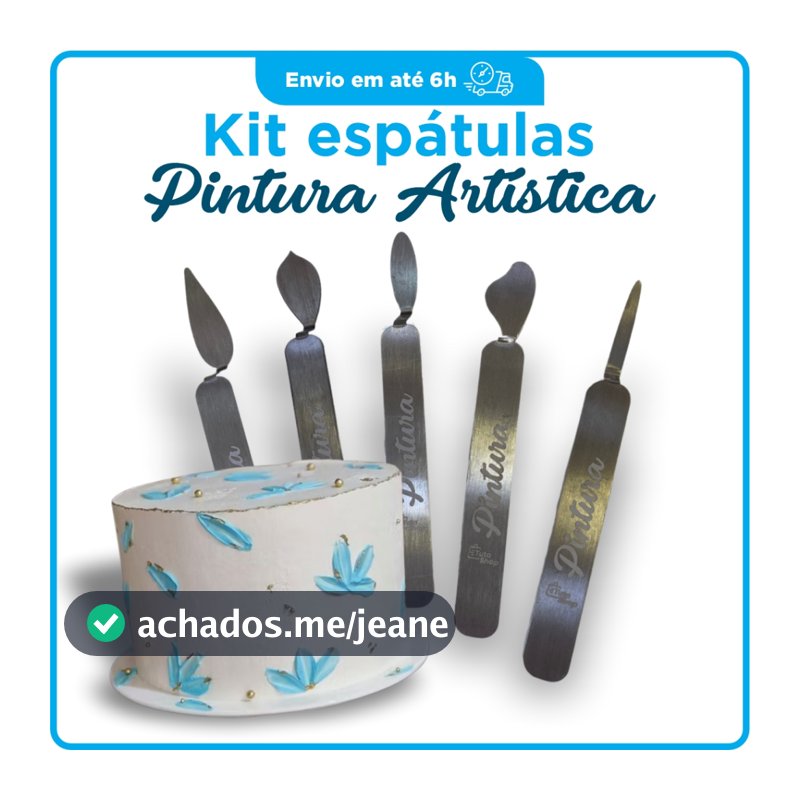 Kit Espátulas Pintura Artistica Kit Espátulas Decorativas Inox Kit Espátulas para Bolo