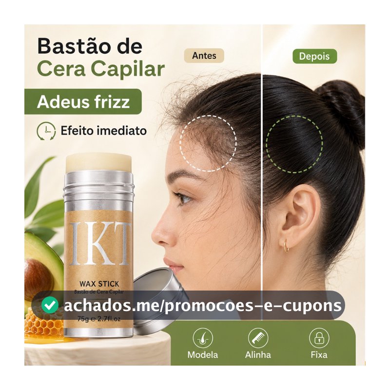 Cera capilar em bastão para modelagem de cabelo, cuidados capilares Anti-frizz