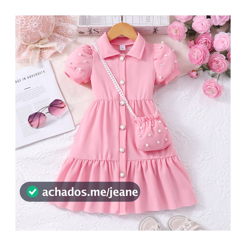Vestido Infantil De Verão , Manga Curta , Casual , Fofo , Festa De Aniversário , Meninas , 3 4 , 5 , 6 , 7 Anos De Idade