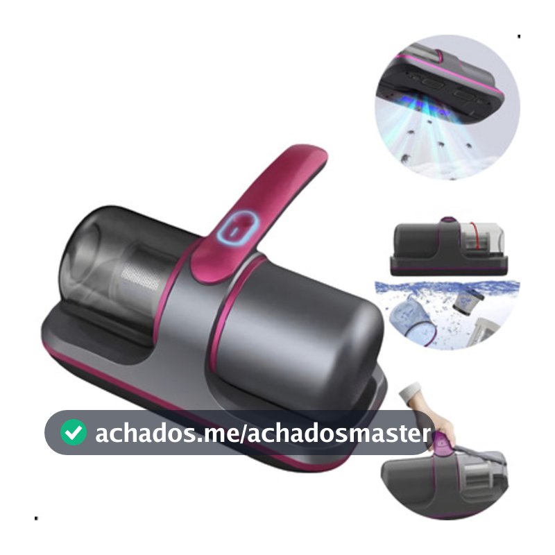 Aspirador Portátil Anti-ácaro Esterilização Higienização Luz Uv Portátil Sem Fio LUATEK