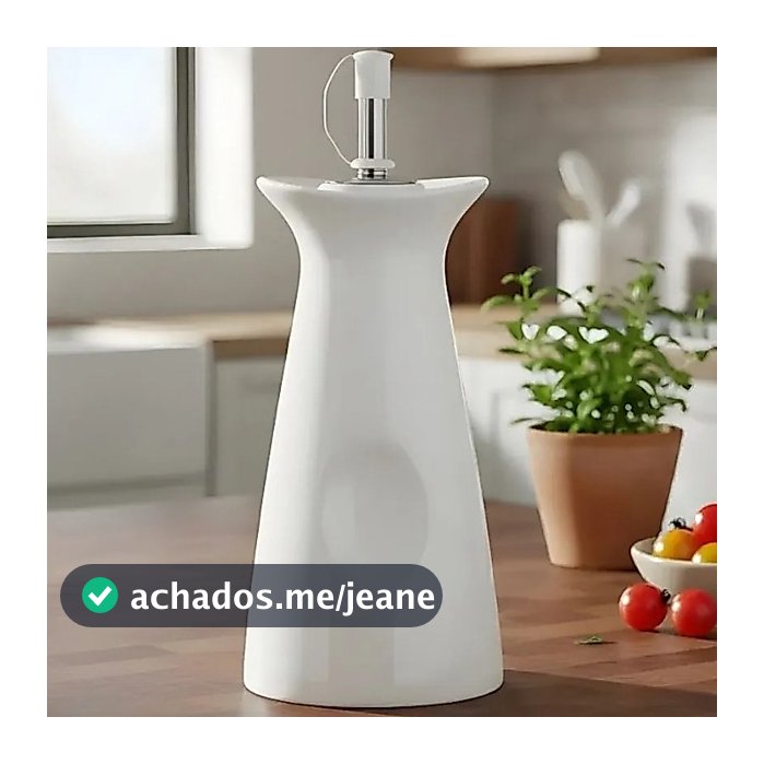 Azeiteiro Com Bico Vertedor Azeite Vinagre Oásis Branco 250ml Hauskraft