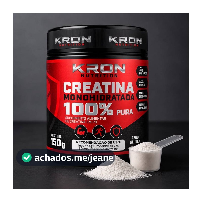 Creatina Monohidratada 100% Pura 150g  importada  KRON