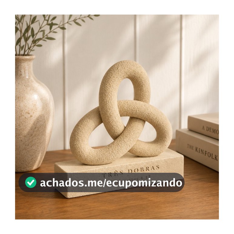 Escultura Decorativa Cristã Três Dobras | Decoração Cristã Moderna KAVOD