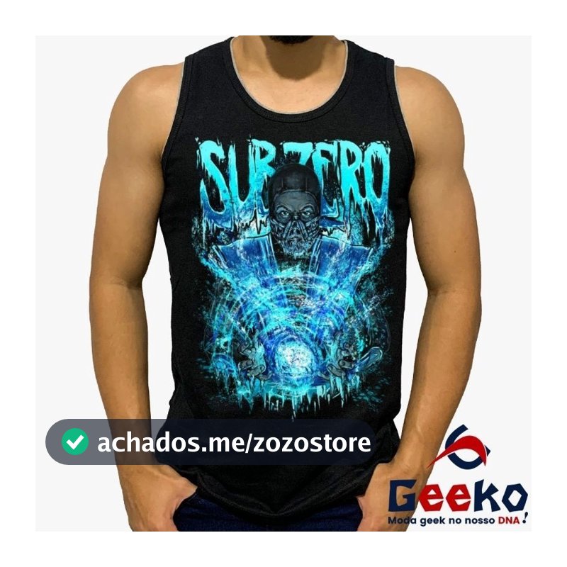 Regata Geek Sub Zero - Mortal Kombat - MK - All Geek