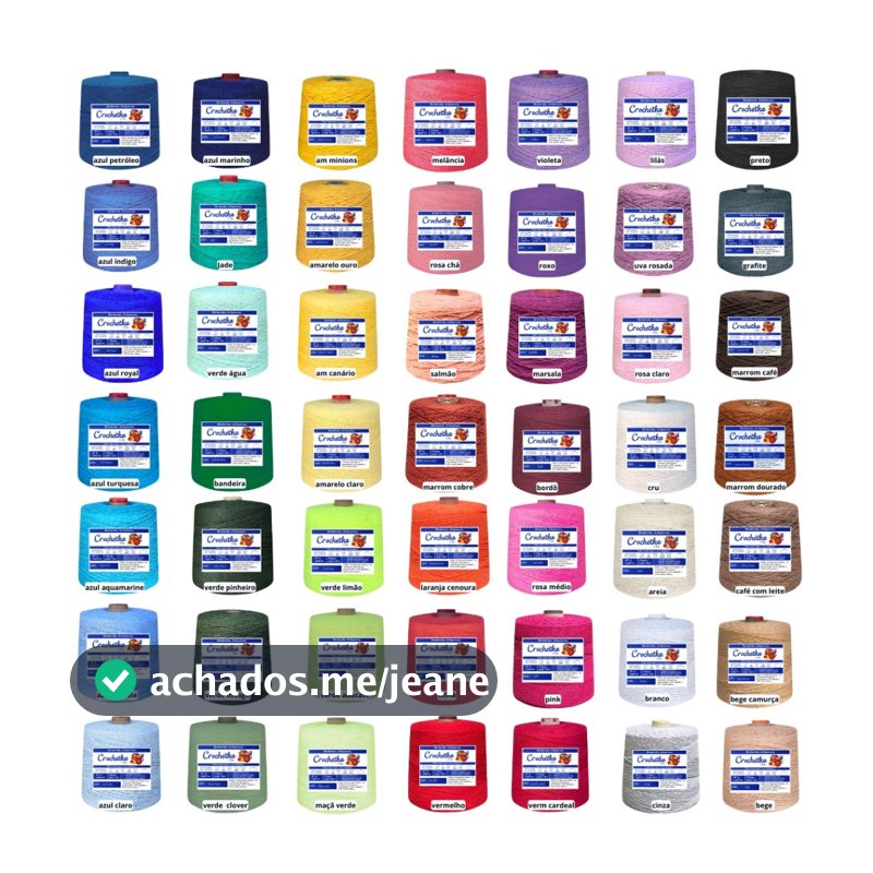 [OFERTA DE LANÇAMENTO] Barbante Crochétka Fio 6 - 1Kg  - Crochê Artesanato Macramê