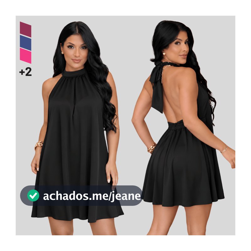 Vestido Feminino Estiloso Costa Nua Vestido Confortavel Elegante de Festa