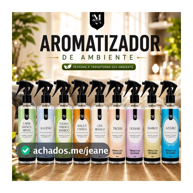 Aromatizador de Ambiente e Tecidos 250ml Home Spray Perfumado - Minha Casa Aromas