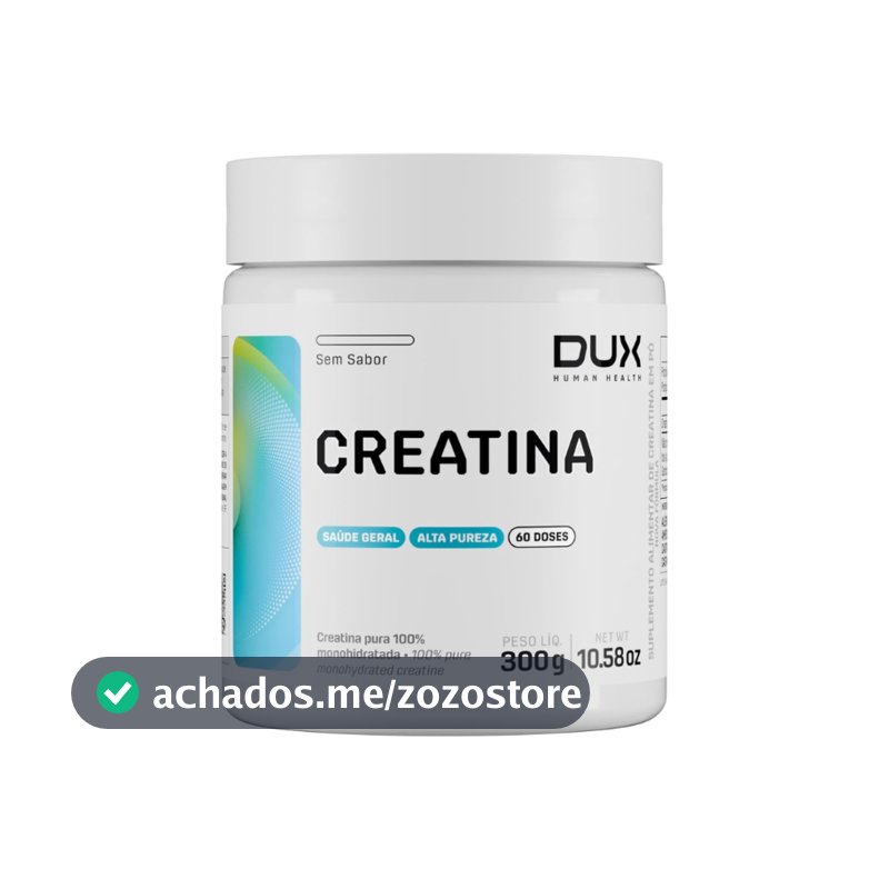 Creatina Monohidratada DUX Nutrition 100% Pura Original – Ganho de Massa Muscular Força